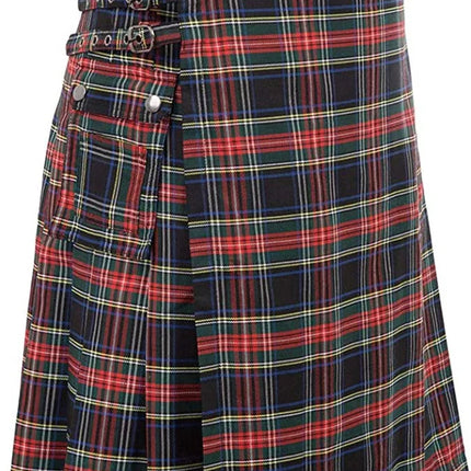 Costume Wear Men Plaid Scottish Buckle Skirt - Costume Wear - Instant Costumes - Mad Fly Essentials