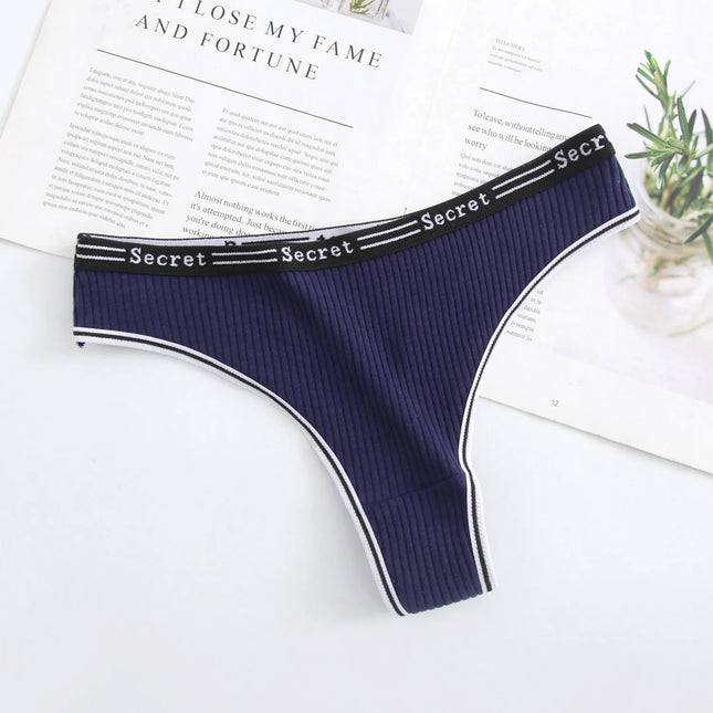Women's Breathable Solid G-String Thongs