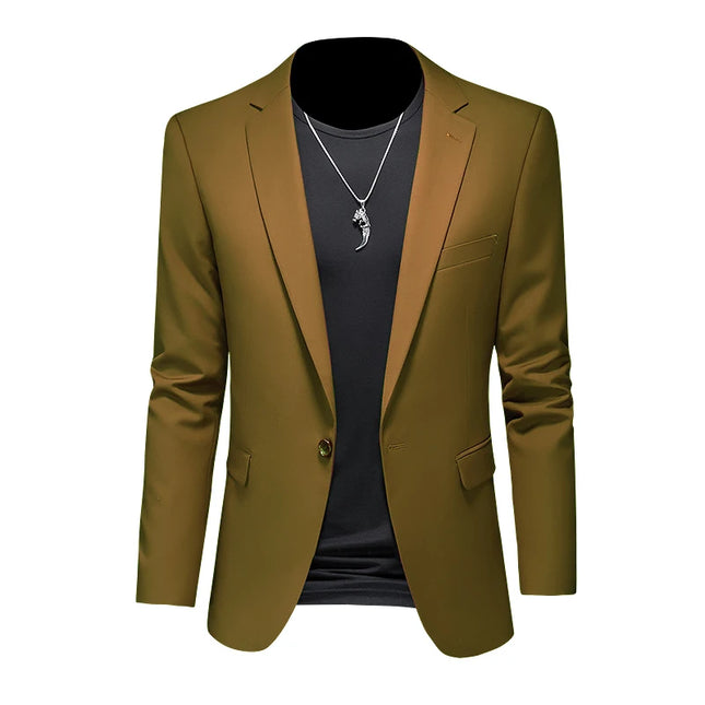Blazer Men Fashion M-6XL Business Casual Blazer - Blazer - BC - Mad Fly Essentials