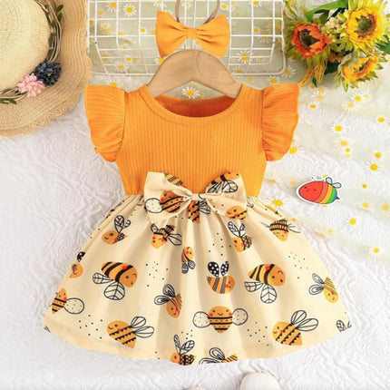 Party Dress Baby Girl Sleeveless Love Sweet Summer Casual Dress - Party Dress - DXTON - Mad Fly Essentials