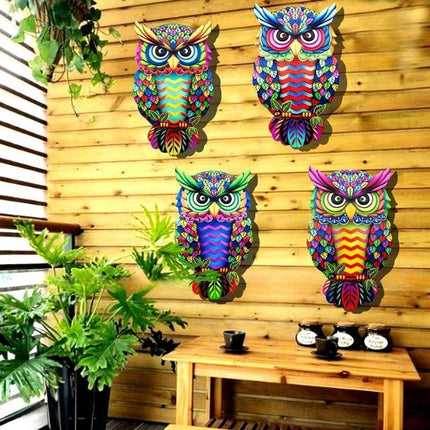 Metal Owl Wall Sculpture Garden Decor - Mad Fly Essentials