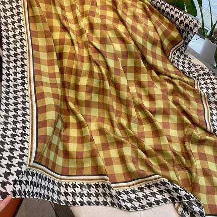 Women Spanish Silk Pashmina Floral Square Shawls - Mad Fly Essentials