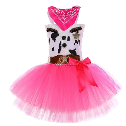 Tutu Dress Girl Cowgirl Pink Toddler Birthday Outfit - Tutu Dress - Baby J - Mad Fly Essentials