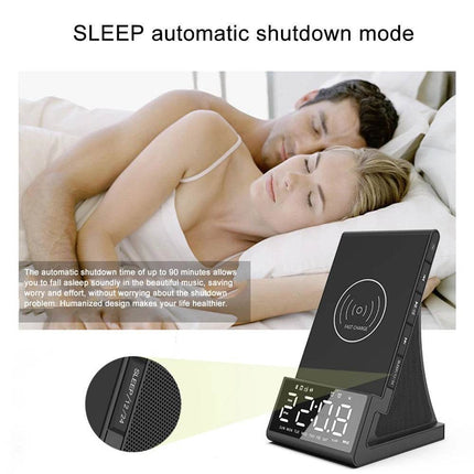 LED Large Screen Alarm Clock with Wireless QI Charging - Mad Fly Essentials
