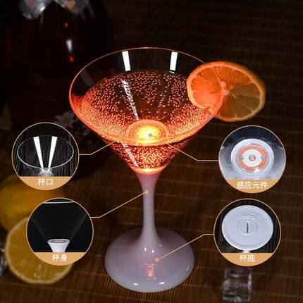 Kitchen Essentials LED Luminous Cocktail Glass 6pcs - Kitchen Essentials - Trisdar - Mad Fly Essentials
