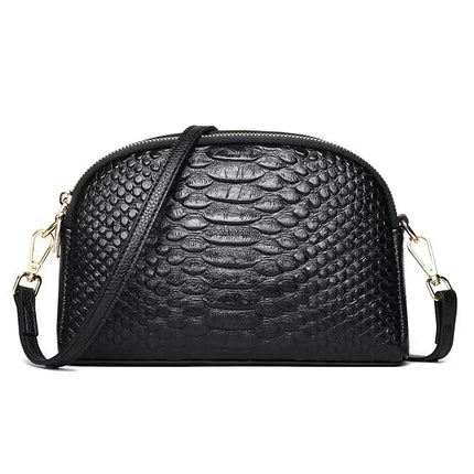 Handbag Women Pink Embossed Crocodile Satchel Purse - Handbag - Miescher Kora - Mad Fly Essentials