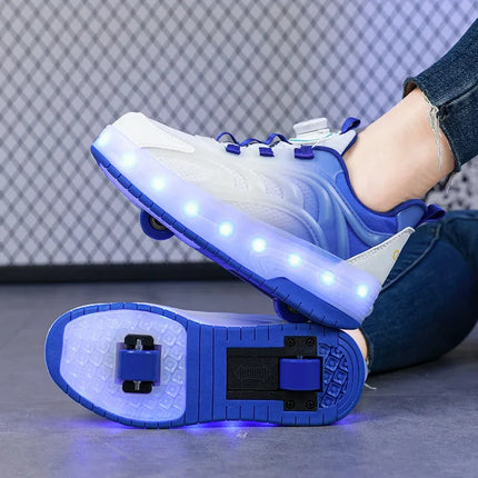 Kids LED Shoes Boy Rock Roller Casual Sneakers - Kids LED Shoes - TFanJump - Mad Fly Essentials
