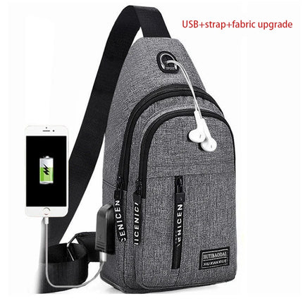 Men's Travel USB Crossbody Bag