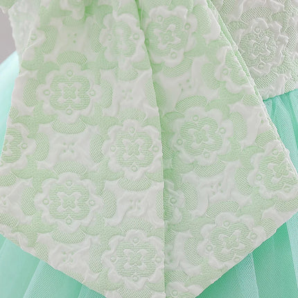 Baby Girl 6-12M-Bow Princess Wedding Dress - Kids Shop Mad Fly Essentials