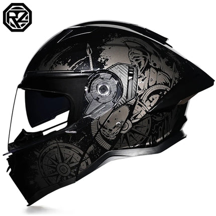 Motorcycle Helmet Orz full Face DOT Tribal Helmet - Motorcycle Helmet - Kemimoto - Mad Fly Essentials