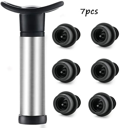 Kitchen Essentials Stainless Wine Stopper Vacuum Pump - Kitchen Essentials - Vankood - Mad Fly Essentials
