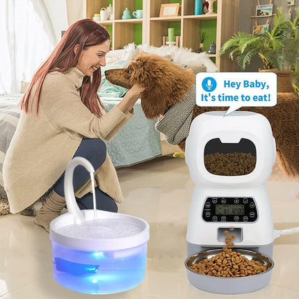 Pet Feeder Smart Dog Food Dispenser - Pet Care Mad Fly Essentials