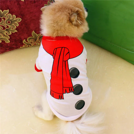 Pet Christmas Warm Dog Shirts Clothes