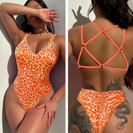 Bikini Set Women 2pc Lace Leopard Micro Swimwear Set - Bikini Set - Seenimoe - Mad Fly Essentials