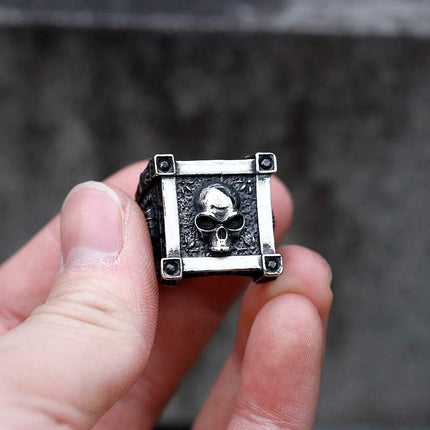 Men 316L Stainless Medieval Viking Skull Ring - Mad Fly Essentials