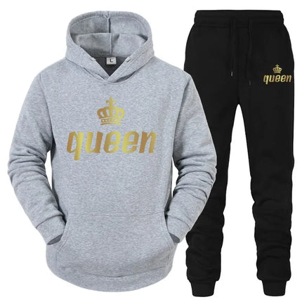 Tracksuit Men Women White Black King Queen Tracksuit Set - Tracksuit - Vipol - Mad Fly Essentials