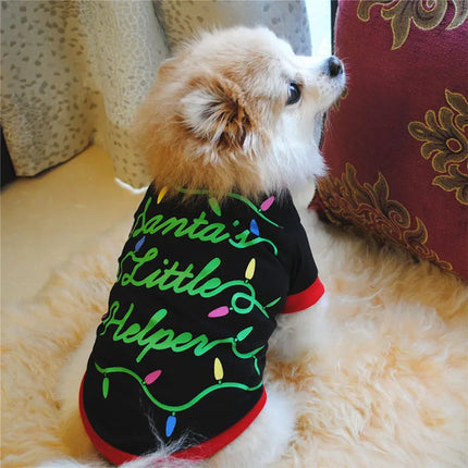 Pet Christmas Warm Dog Shirts Clothes