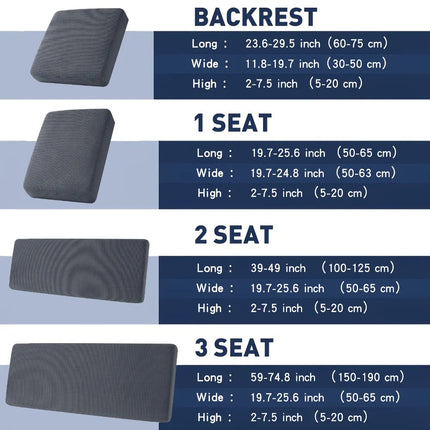 Slipcover Outdoor Waterproof Jacquard Cushion Sofa Cover - Slipcover - Mkzoom - Mad Fly Essentials