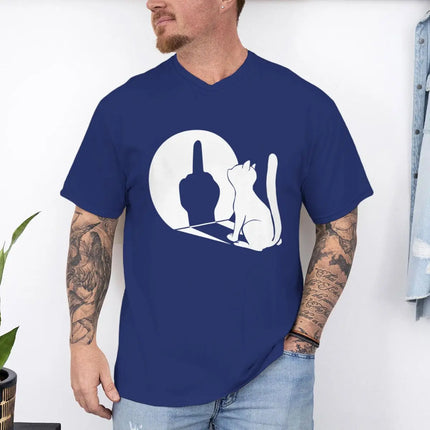 Tank Top Men Summer Glow Middle Finger Cat Shirts - Tank Top - Vikineey - Mad Fly Essentials