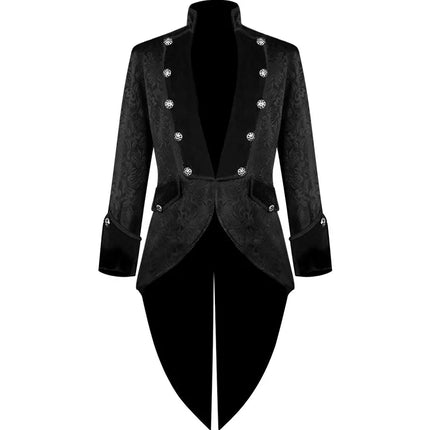 Costume Men Gothic Steampunk Medieval Victorian Jacket - Costume - Ejuhaoti - Mad Fly Essentials