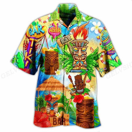 Men 3D Hawaiian American Animal Party Shirts - Mad Fly Essentials