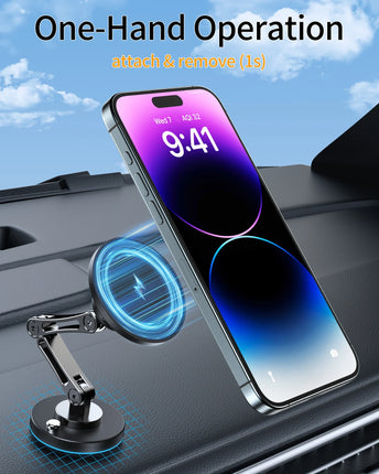 Auto Essentials Magnetic Car Phone Holder Wireless Charger for iPhone - HVLMHA - Auto Essentials - Mad Fly Essentials
