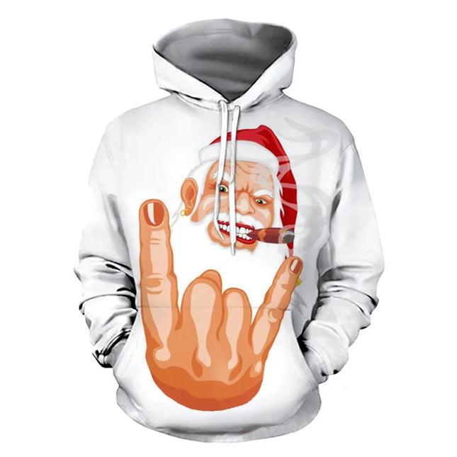 3D Hoodies Funny Santa Claus Streetwear Pullovers xs-6XL - 3D Hoodies - Vipol - Mad Fly Essentials