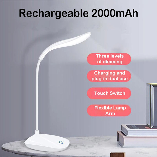 Rechargeable Touch Dimming LED Table Desk Lamp