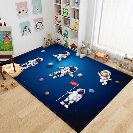 Area Rug Kids Room 3D Astronaut Round Rug - Area Rug - Miracle Sweet - Mad Fly Essentials