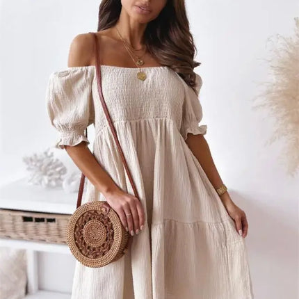 Mini Dress Women Sexy Summer Ruffled Swing Dress - Mini Dress - Owner Girl - Mad Fly Essentials