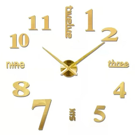 Home Decor Large DIY 3D Modern Wall Clock Decor - Home Decor - Preciser - Mad Fly Essentials