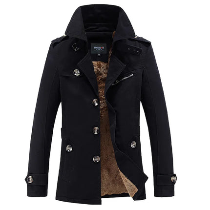 Men Long Trench Style S-5XL Winter Parkas