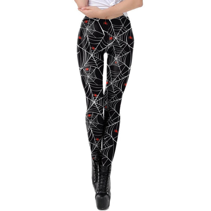 Gothic Women Bottoms Apparel Homewear Plus Activewear Halloween Skull 3D Fitness Leggings - Mad Fly Essentials