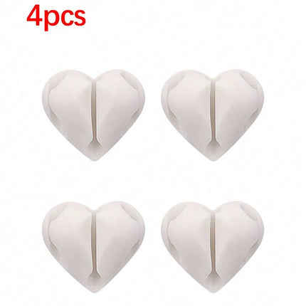 Home Electronics 2pc Heart Shaped Mini Cable Organizer - Home Electronics - Harko - Mad Fly Essentials
