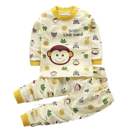 Baby Boys Cartoon Dinosaur Top+Pants Sleepwear - Kids Shop Mad Fly Essentials