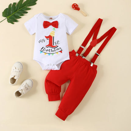 Clothing Set Baby Boy First Birthday Rompers Overalls - Clothing Set - Prowow - Mad Fly Essentials