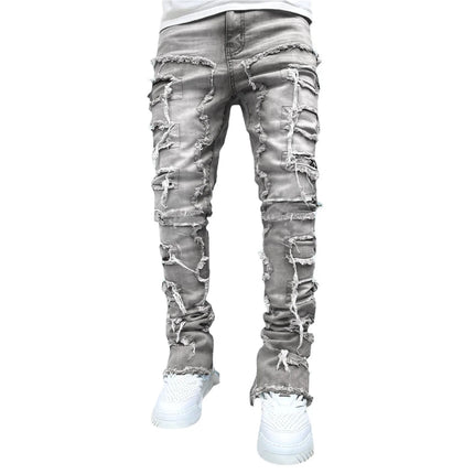 Jeans Men Straight Fit Stretch Casual Denim Pants - Jeans - Metaphor - Mad Fly Essentials