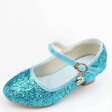 Kids Fashion High Heel Sequin Dance Princess Dress Shoes Girls Footwear - Mad Fly Essentials