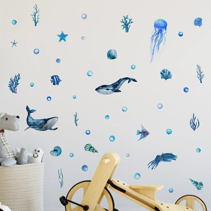 3D Jellyfish Shark Luminous Wall Stickers - Kids Shop Mad Fly Essentials