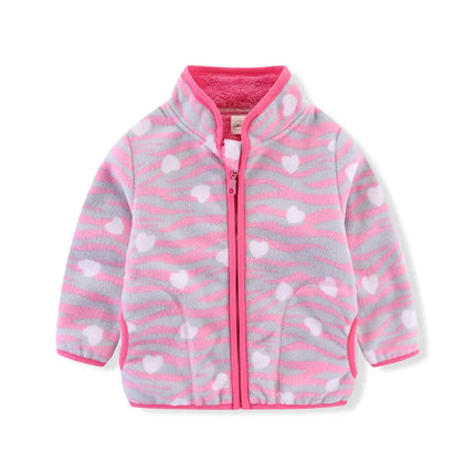 Jacket Girl Heart Zipper Autumn Casual Outerwear - Jacket - Vikita - Mad Fly Essentials