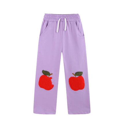 Sweatpants Girl Heart Embroidery Pants - Sweatpants - Jumping Meters - Mad Fly Essentials