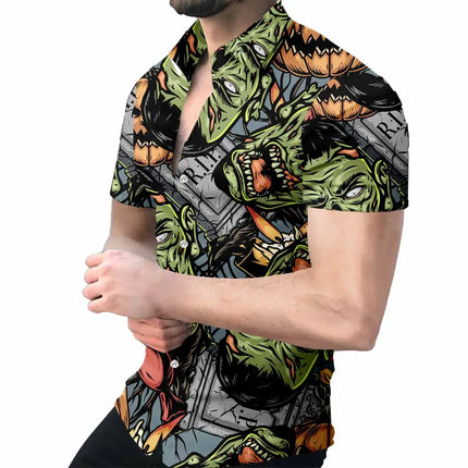 Men's 3D Hawaiian Style Animal Party Shirts