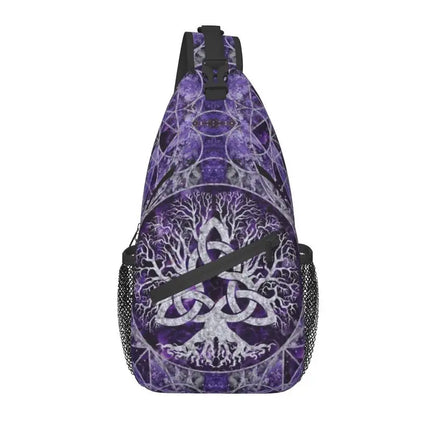 Crossbody Bag Tree of Life Vikings Brown Leather Sling Bags - Crossbody Bag - CPLIFE - Mad Fly Essentials