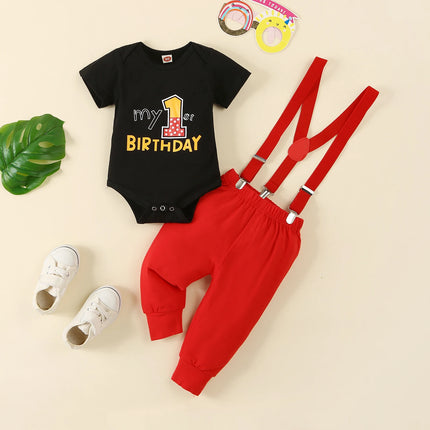 Clothing Set Baby Boy First Birthday Rompers Overalls - Clothing Set - Prowow - Mad Fly Essentials