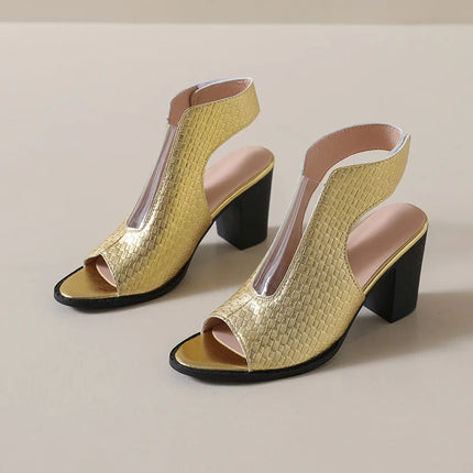Sandals Women Summer Fashion Open Peep Shoes - Sandals - Aorsin - Mad Fly Essentials