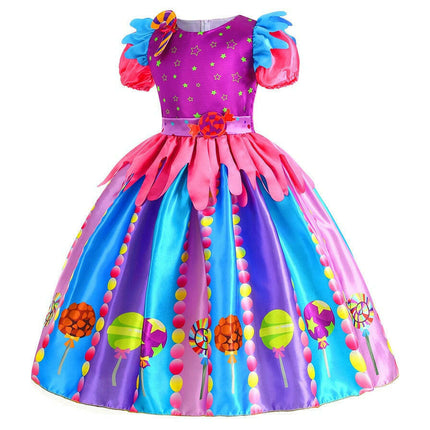Baby Girl Lollipop 2-14yo Princess Party Lace Flower Dress - Kids Shop Mad Fly Essentials