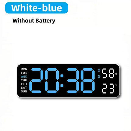 9 Inch Digital LED USB Wall Alarm Clock - Mad Fly Essentials