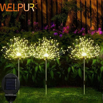 Solar LED Fireworks Grass-Globe Dandelion Light - Lighting & Bulbs Mad Fly Essentials
