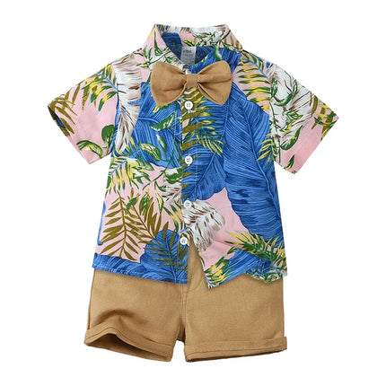 Clothing Set Boy Summer Floral Vacation Seasonal Wear - Clothing Set - Surferfish - Mad Fly Essentials
