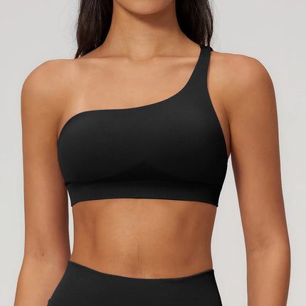 Bra Women's One Shoulder Yoga Fitness Bra - Bra - Myth-box - Mad Fly Essentials